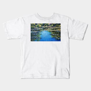 Reflections & Lilies, Giverny Kids T-Shirt